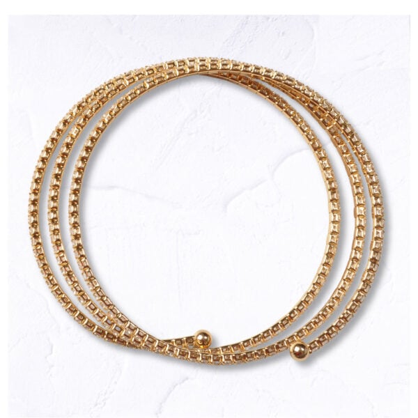 Spiral diamante bracelet