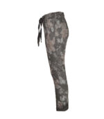 Outline flower print pants
