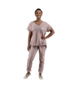 Overdyed sequin diamante patch pants