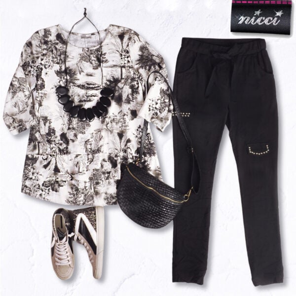 Toile print swing top