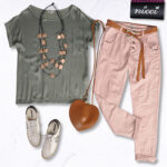 2-Textured silky basic top