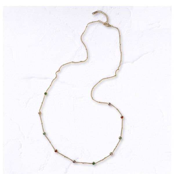 Multi chain diamante necklace