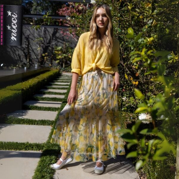 Hi-lo oversized sheer shirt