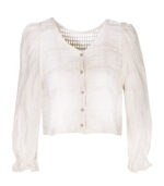 Embroidered crochet cardi