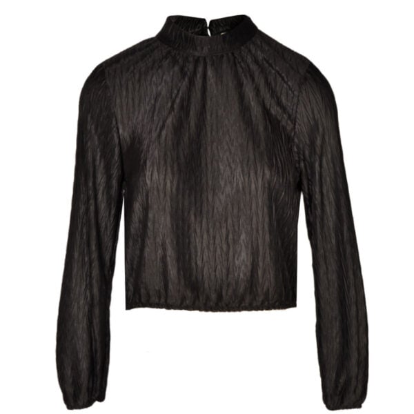 Pleated poloneck crop top Pleated poloneck crop top