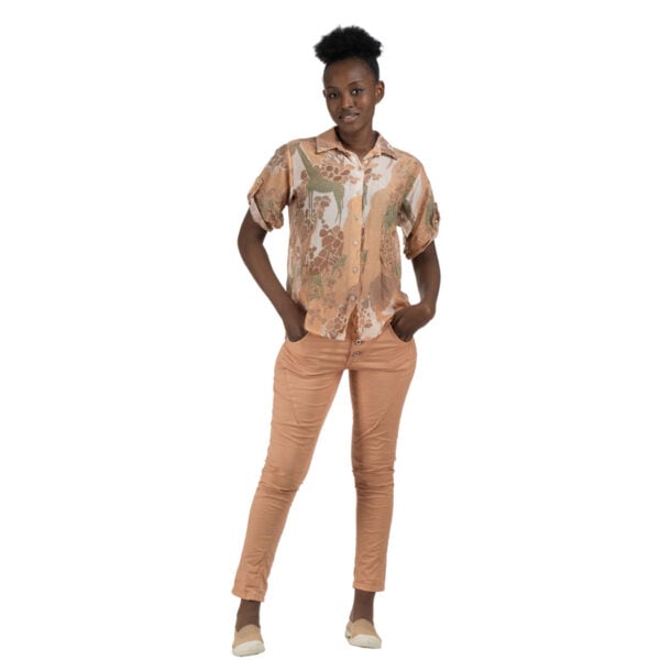Giraffe print shirt