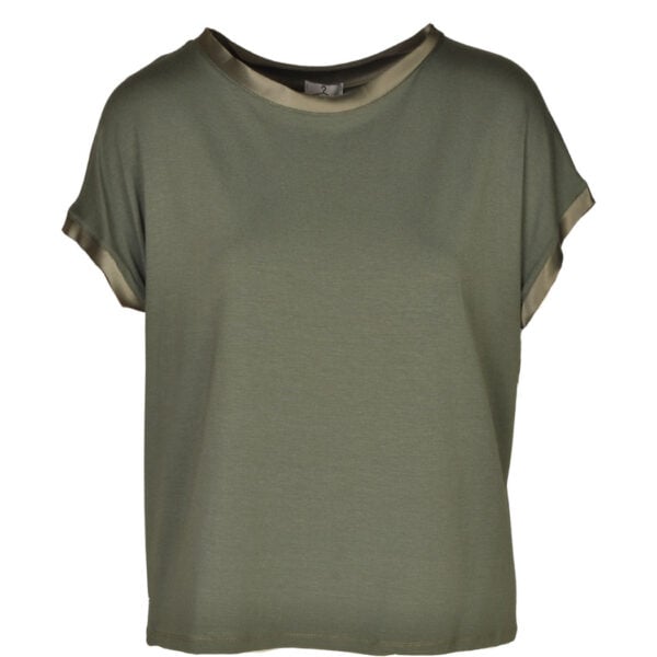 Raw-edge basic t-shirt