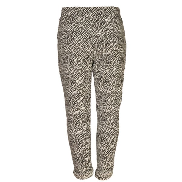 Zebra print drawstring pants  