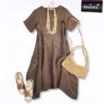 Crushed pointy dress