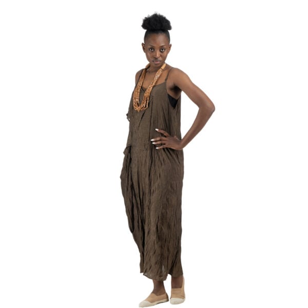 Layered tie maxi dress