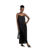 Layered tie maxi dress
