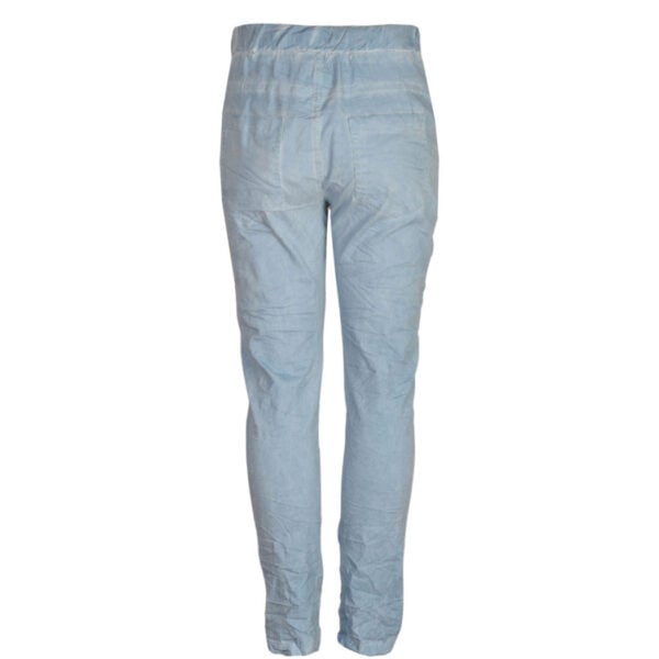 Sequin word patch pants
