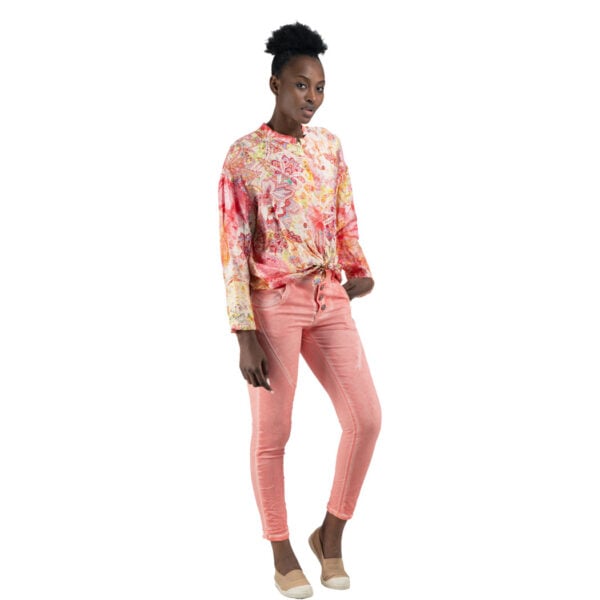Watercolour paisley print shirt