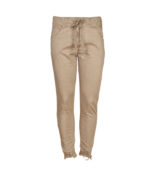 Raw hem torn pants