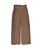 Crushed 3/4 wide leg pants