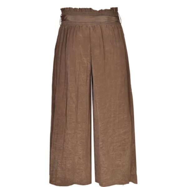 Crushed 3/4 wide leg pants