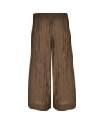 Pleated crushed 3/4 wide leg pants