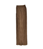 Pleated crushed 3/4 wide leg pants