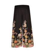 Double layer floral print silky pants