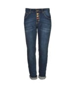 Multi coloured button jeans