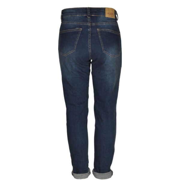 Multi coloured button jeans