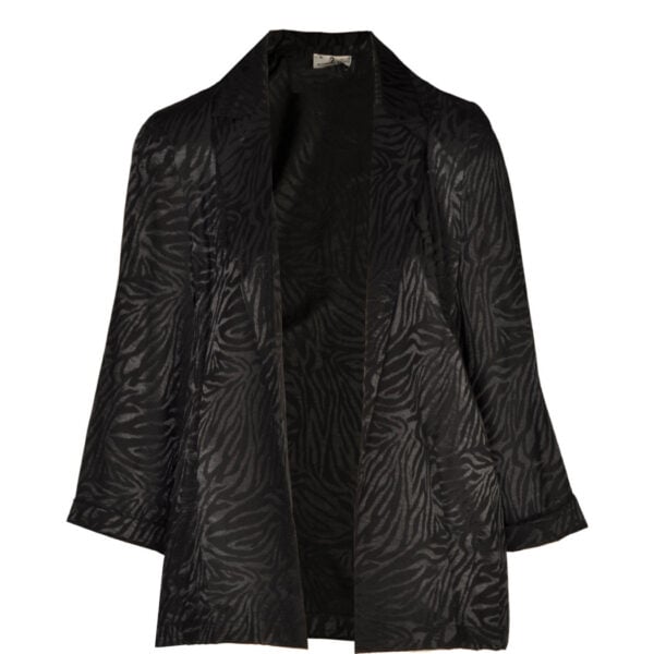 Zebra print jacquard jacket