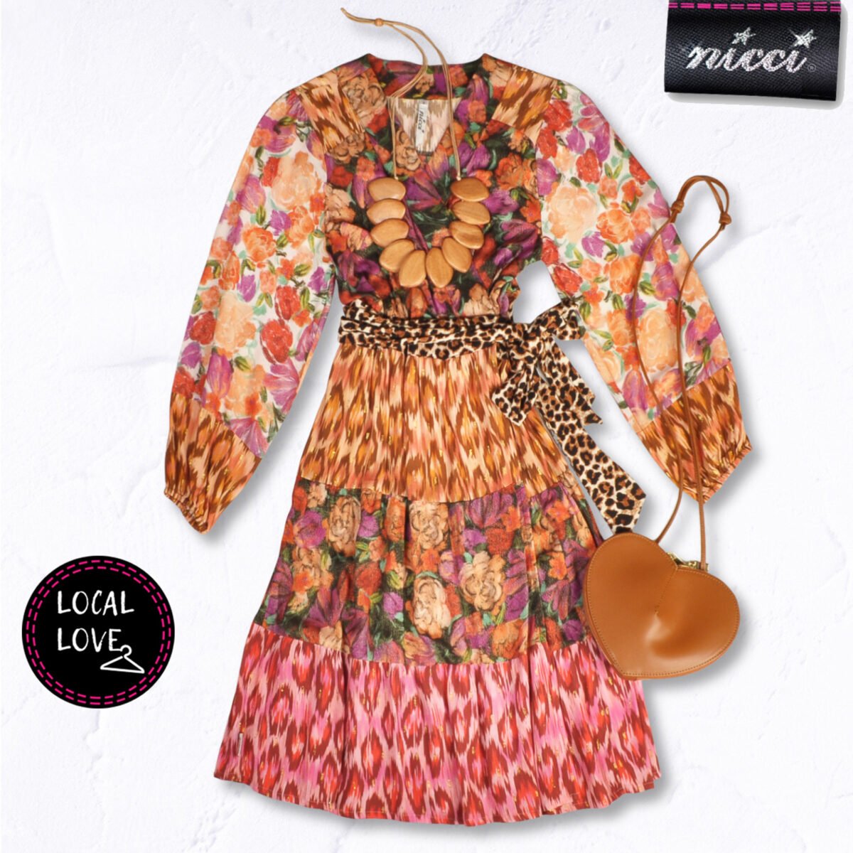 Nicci Sunbird Gabrielle wrap dress