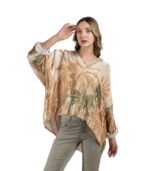 Hi-lo palm tree silky top