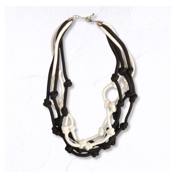 Multi rope knot necklace