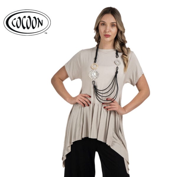 Cocoon Gelato Rimini frill tunic top 
