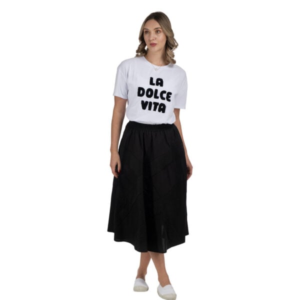Flocked La Dolce Vita top