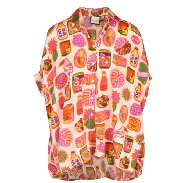 Amigo banana print boxy shirt