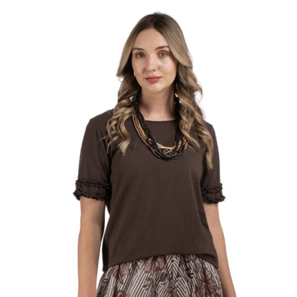 Lace trim top