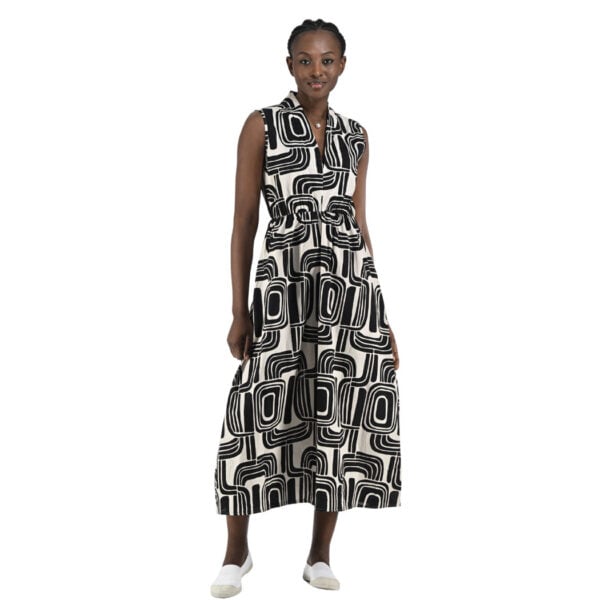 Geometric print dress