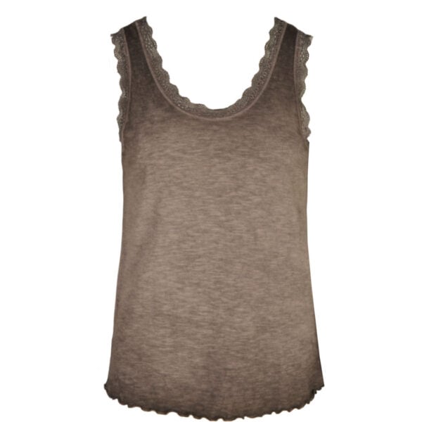 Lace trim top
