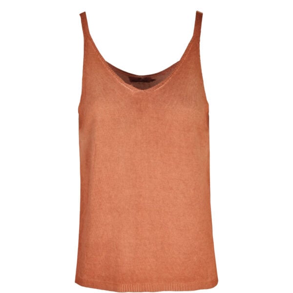 Overdyed knit cami