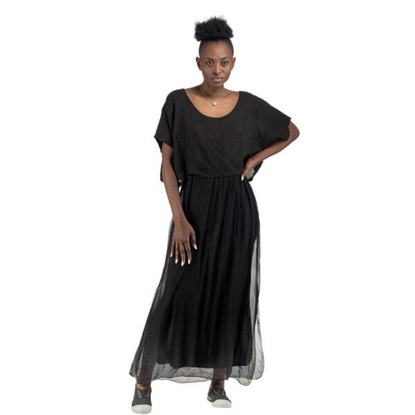 Double layer silky dress