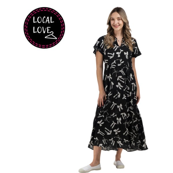 Nicci Ribbon Cybelle tiered dress