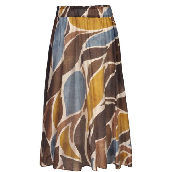 Abstract print skirt