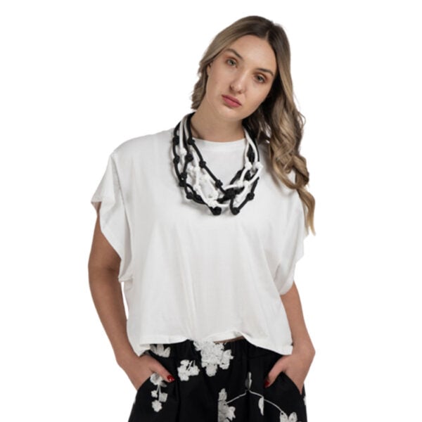 Wide sleeve boxy t-shirt