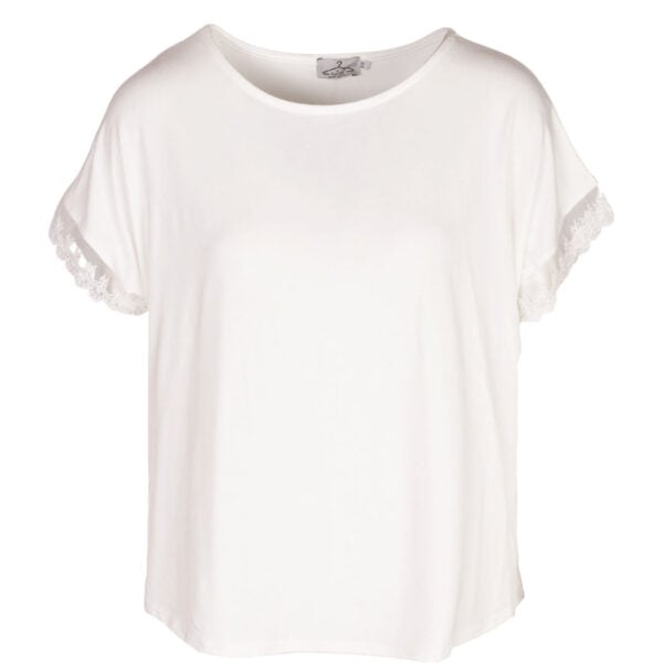 Lace trim t-shirt