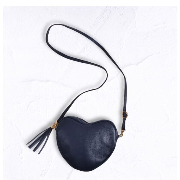 Genuine leather heart shaped bag