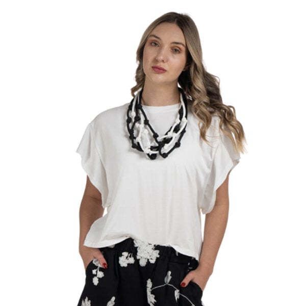 Wide sleeve boxy t-shirt