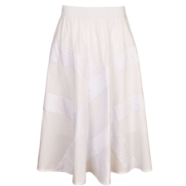 Flared midi skirt