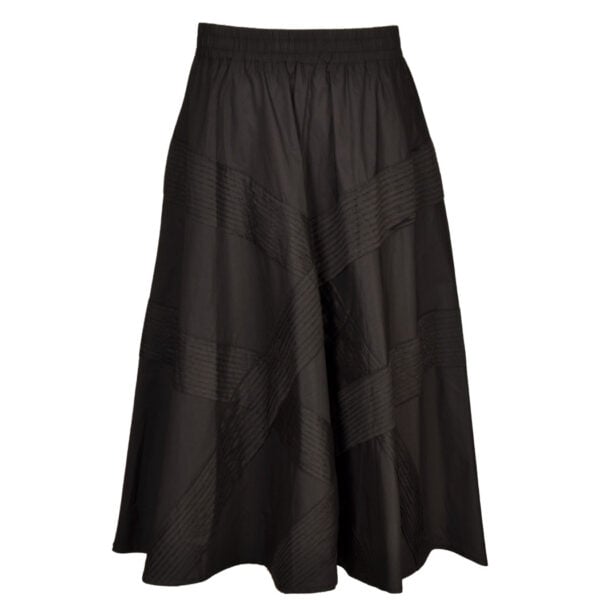 Flared midi skirt