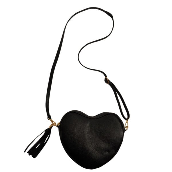 Genuine leather heart shaped bag