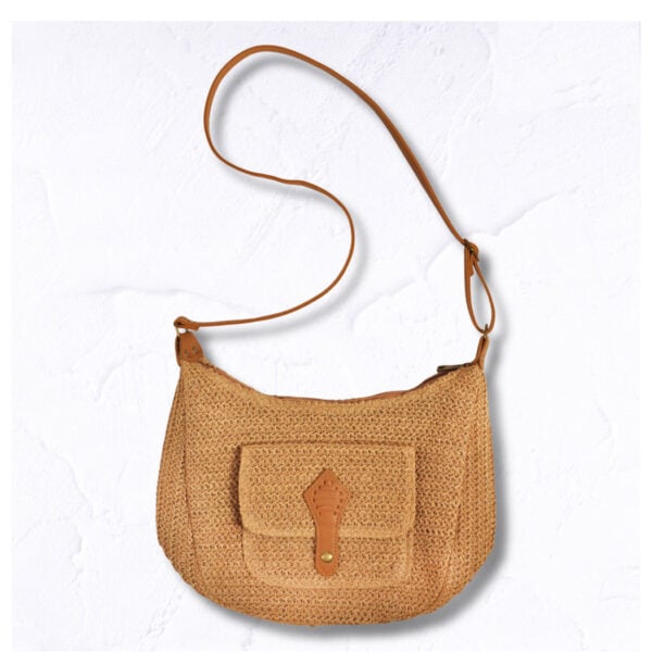 Paper knit detail bag