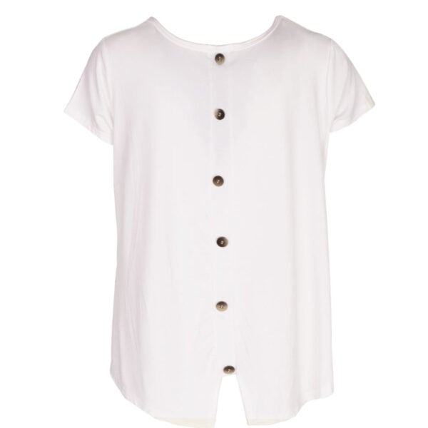 Back button detail t-shirt
