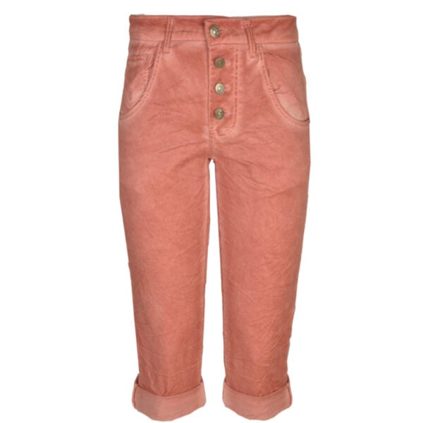 2-Textured overdyed long shorts