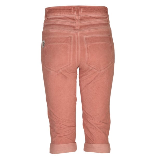 2-Textured overdyed long shorts
